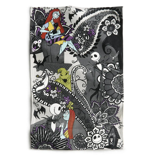 Disney Tim Burton's The Nightmare Before Christmas Plush Throw Blanket
