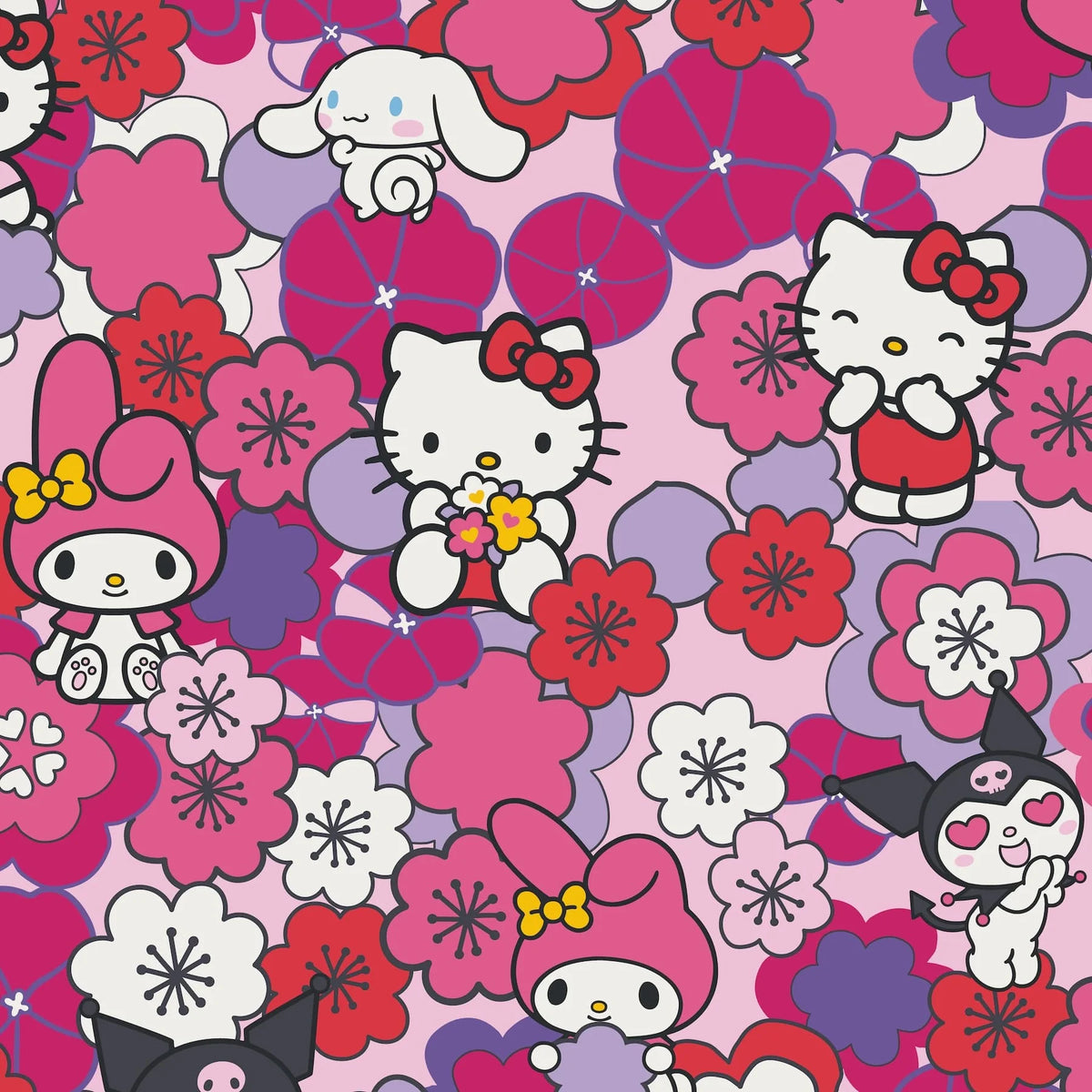 Hello Kitty® and Friends Plush Throw Blanket